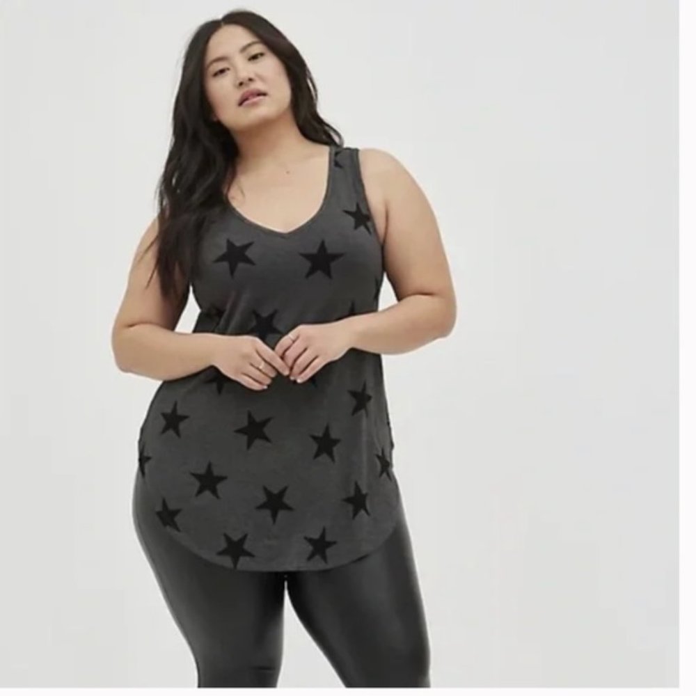 Torrid Favorite Tunic Super Soft V-Neck Tunic Tank